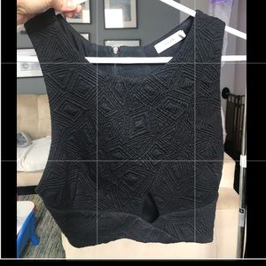 Black crop top Size XS by Lush